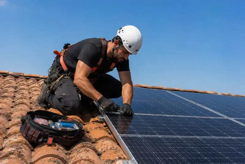Maintenance et monitoring de panneaux solaires à la Remaudière