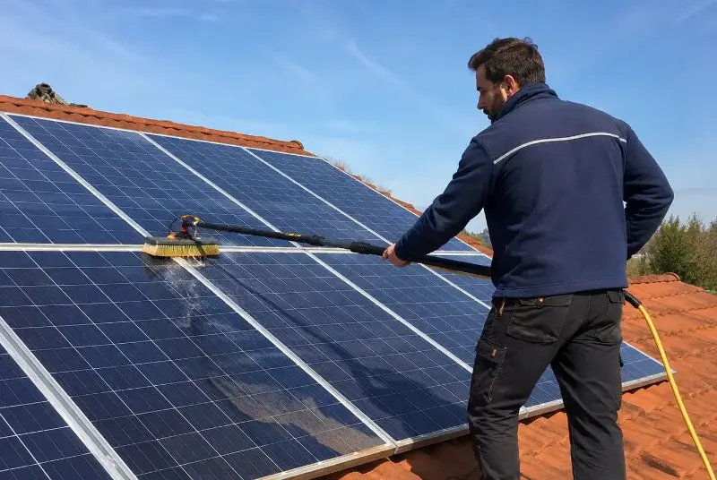 Nettoyage et entretien de panneaux solaires à la Remaudière