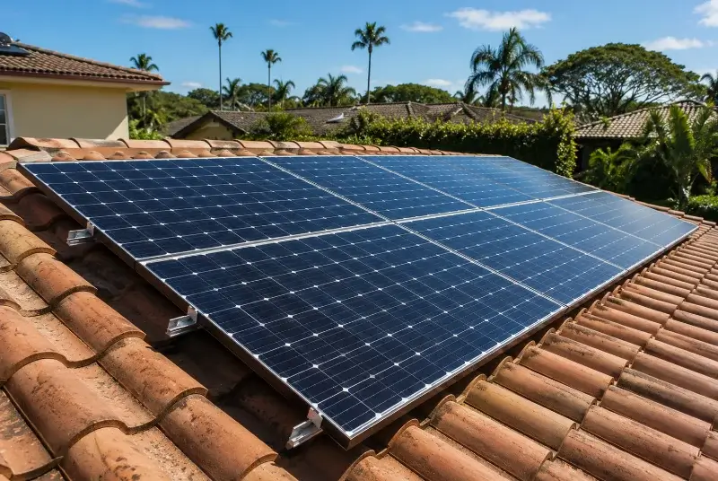 Installation de panneaux solaires à la Remaudière